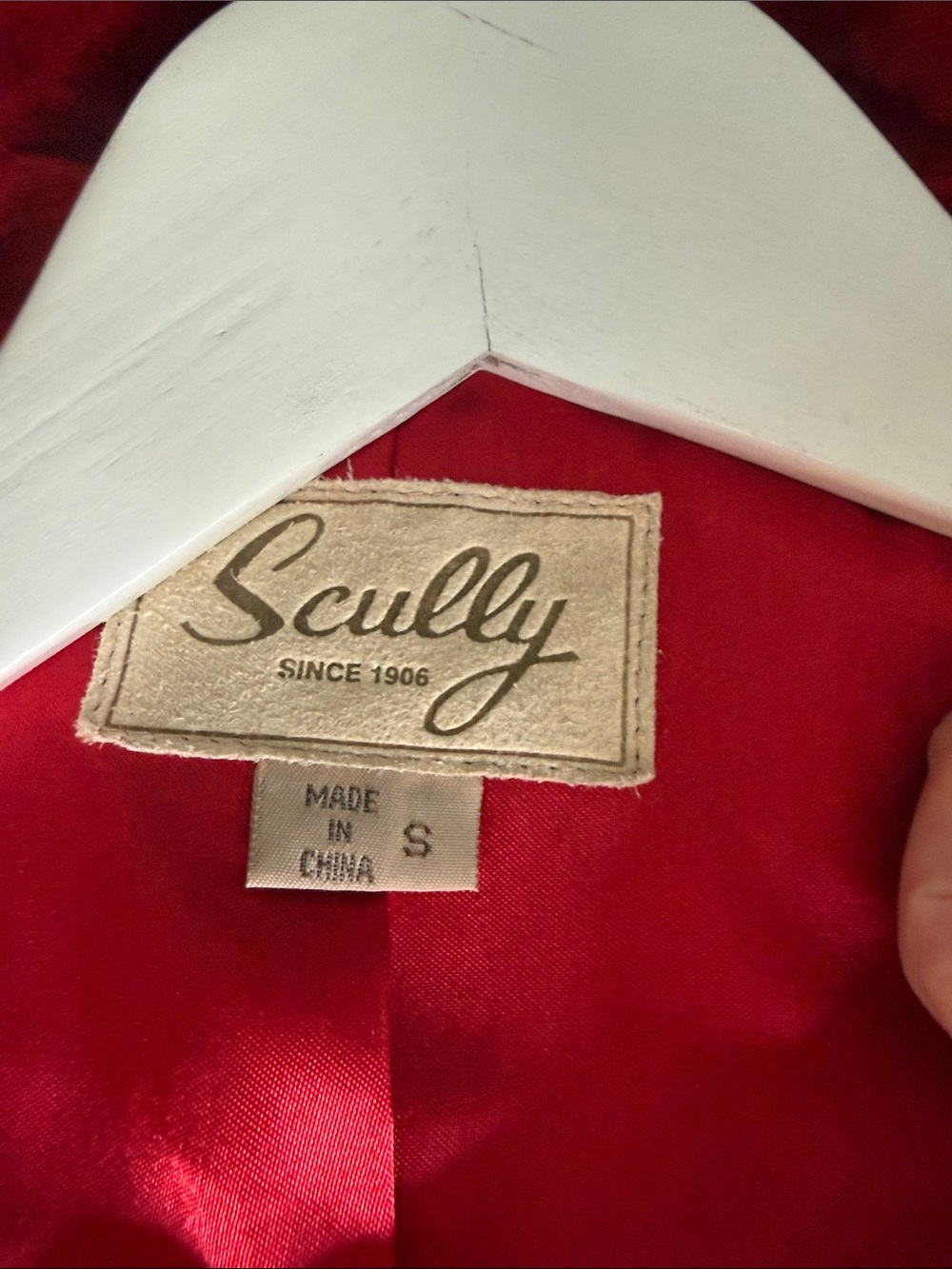 Vintage Scully Red Suede Fringe Leather Jacket M - Picture 4 of 7